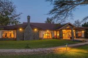 Exterior of Sweetwaters Serena Camp's reception, restaurant and bar buildings